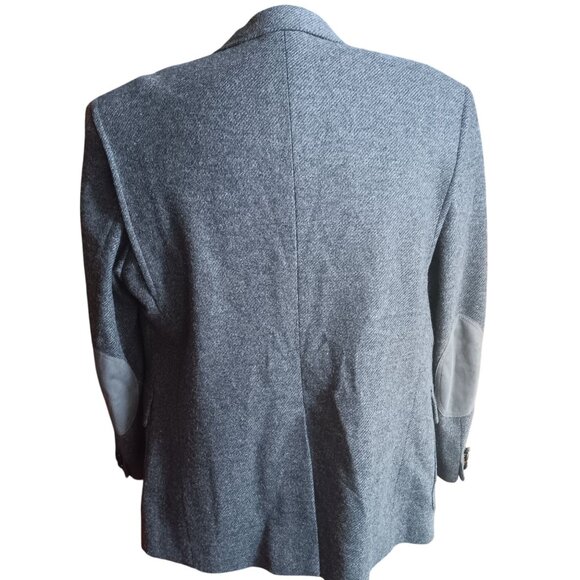 Mens 44 XL Western Blazer Vintage 90's Wool Tweed Leather Elbow Patch Mexico - Picture 6 of 11